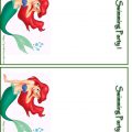 Printable Little Mermaid Invitation