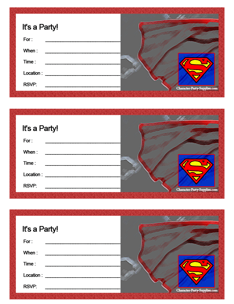 Printable Spiderman Invitation Birthday Free