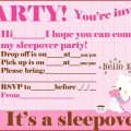Pyjama Party Hello Kitty Invitation