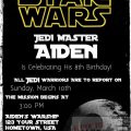 Star Wars Pritable Invitation
