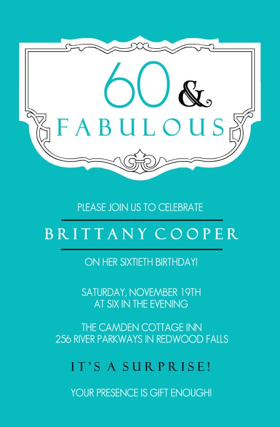 Surprise Birthday Invitation Template Free