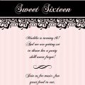 Sweet 16 Invitation Printable