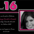 Sweet 16 Invitation Template