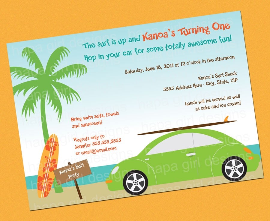 Swim Party Invitation Wording