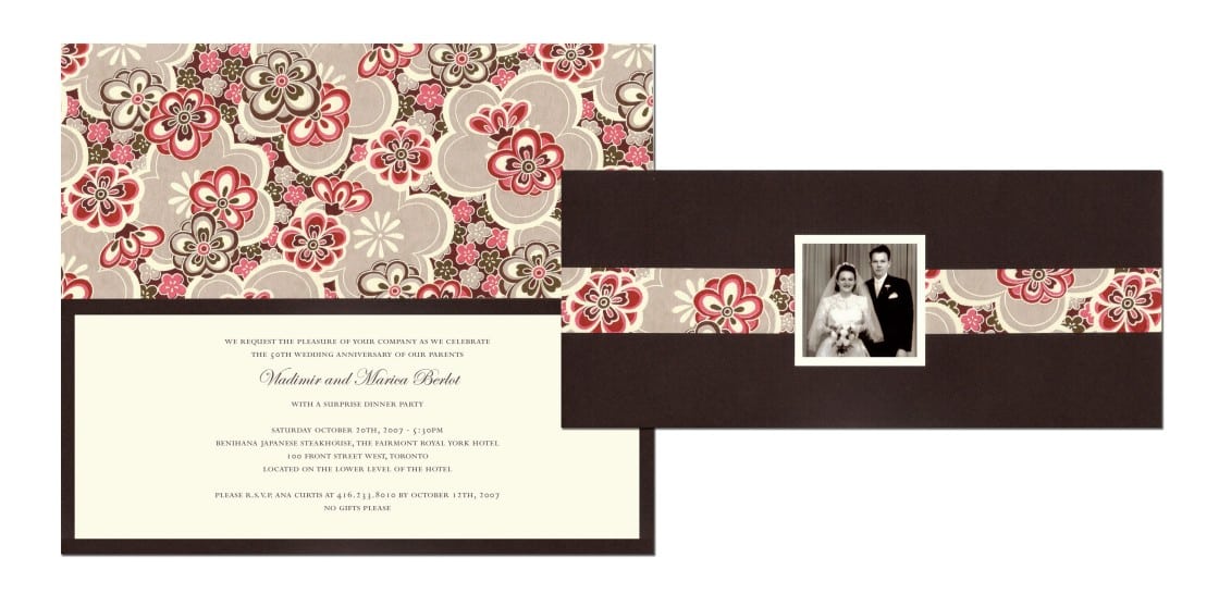 Template For 50th Anniversary Party Invitation