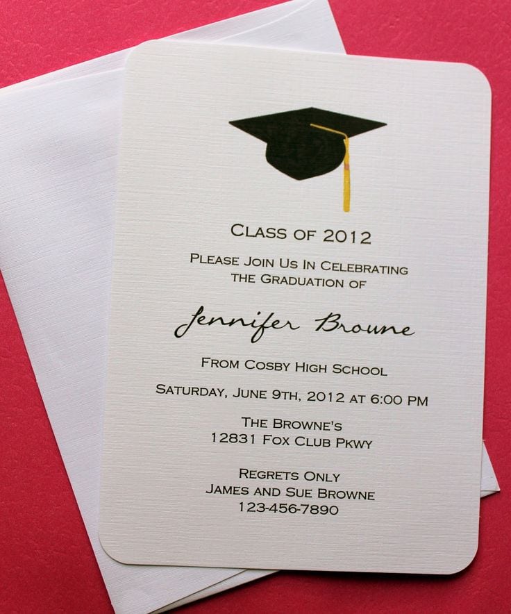 Template For Graduation Invitation