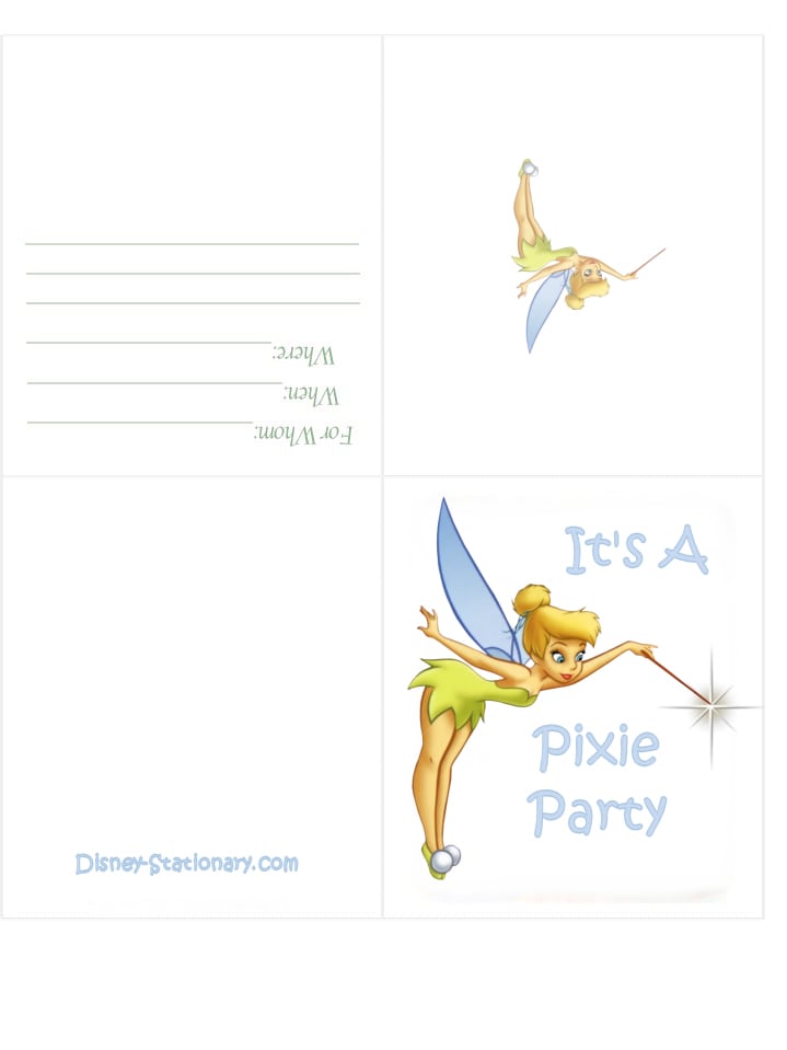 Tinkerbell Free Invitation