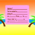 Free Tropical Party Invitation