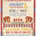 Circus Invitation Template Free