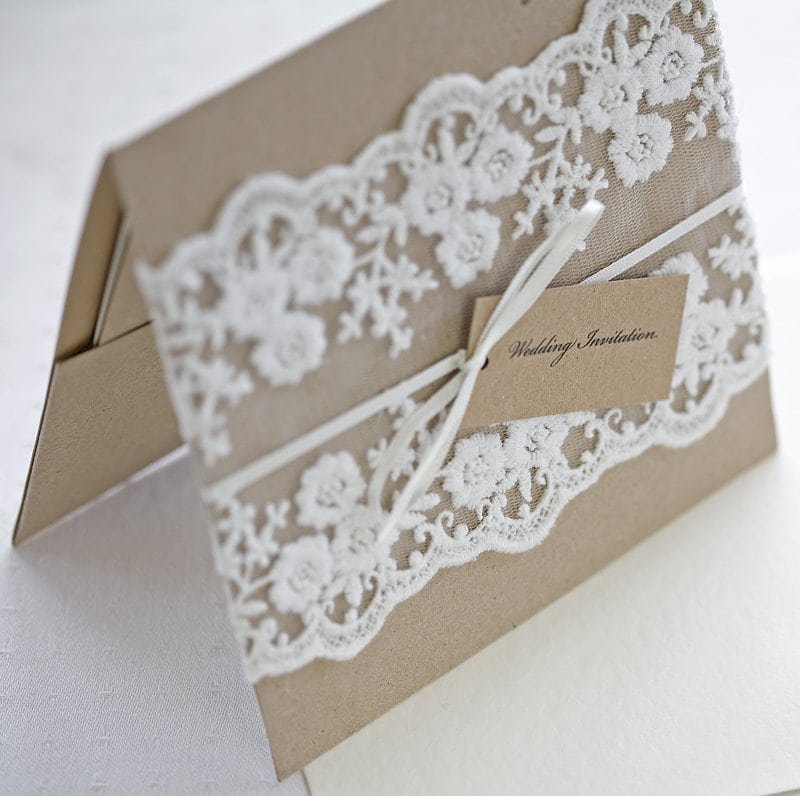 Wedding Invitation With Lace