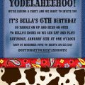 Western Party Invitation
