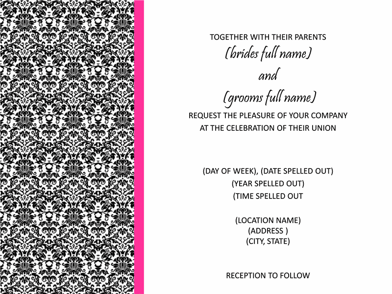 Word Invitation Template