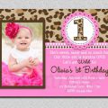 1st Birthday Invitation Template