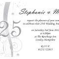 25th Anniversary Party Invitation Template Free