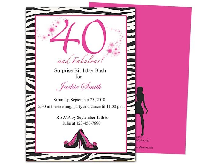 40th-birthday-invitation-template