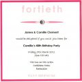 40th Birthday Invitation Template