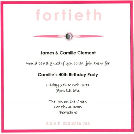 40th Birthday Invitation Templates Free Uk 40th Birthday Invitation Templates Free Uk