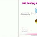 60th Birthday Party Invitation Template