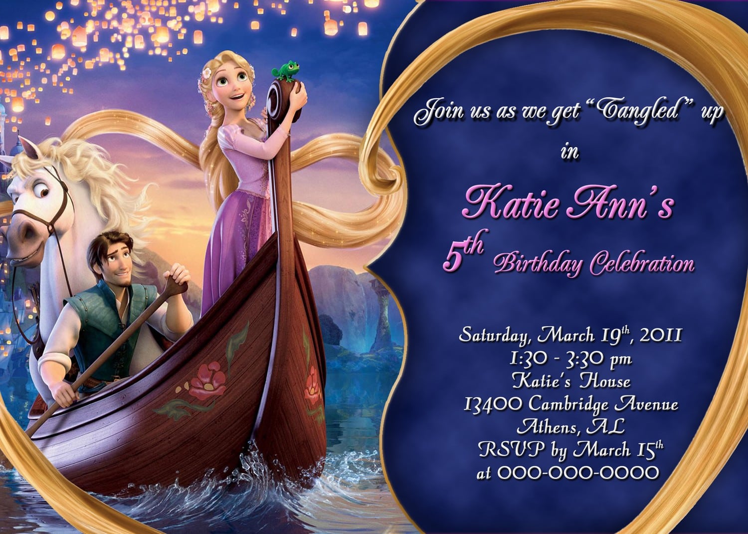 Ariel Birthday Invitation