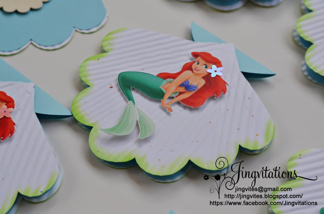 Ariel Birthday Invitations