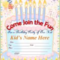 Birthday Card Invitation Template