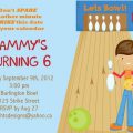 Birthday Party Invitation For 12 Y O Boy Bowling Party
