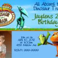 Dinosuar Train Invitation