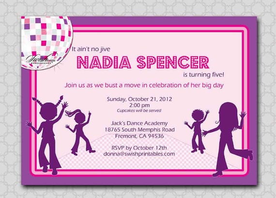 Disco Party Invitation Message