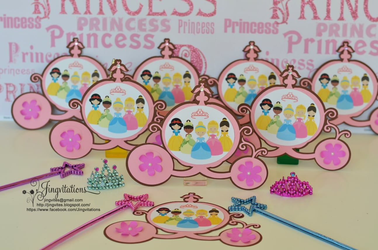 Disney Princess- Invitations For Birthday Party