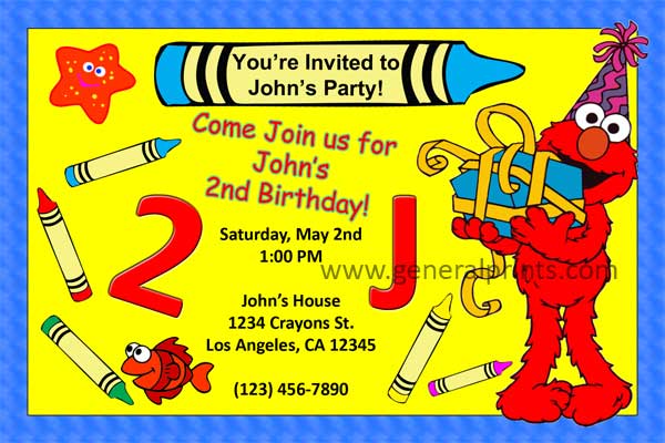 Email Elmo Invitations Email Elmo Invitations