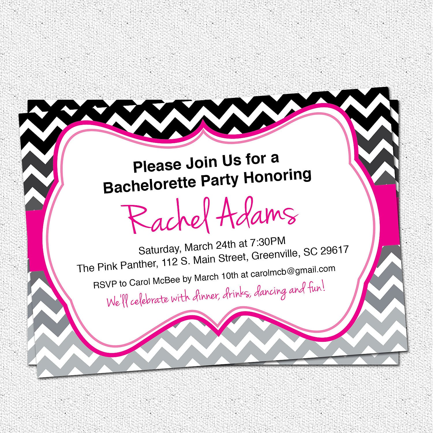 Free Bachelorette Party Invitation Templates Word