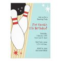 Bowling Themed Birthday Invitation