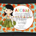 Free Luau Birthday Invitation Template
