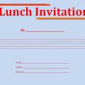 Free Lunch Invitation Template In Word