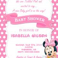 Baby Shower Invitation Template Minnie Mouse