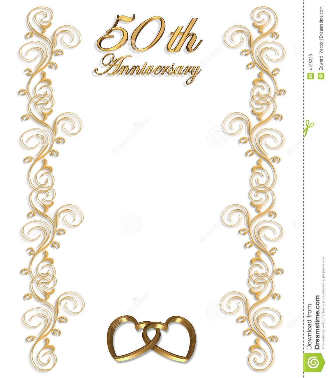 Free Printable 50th Wedding Anniversary Invitations
