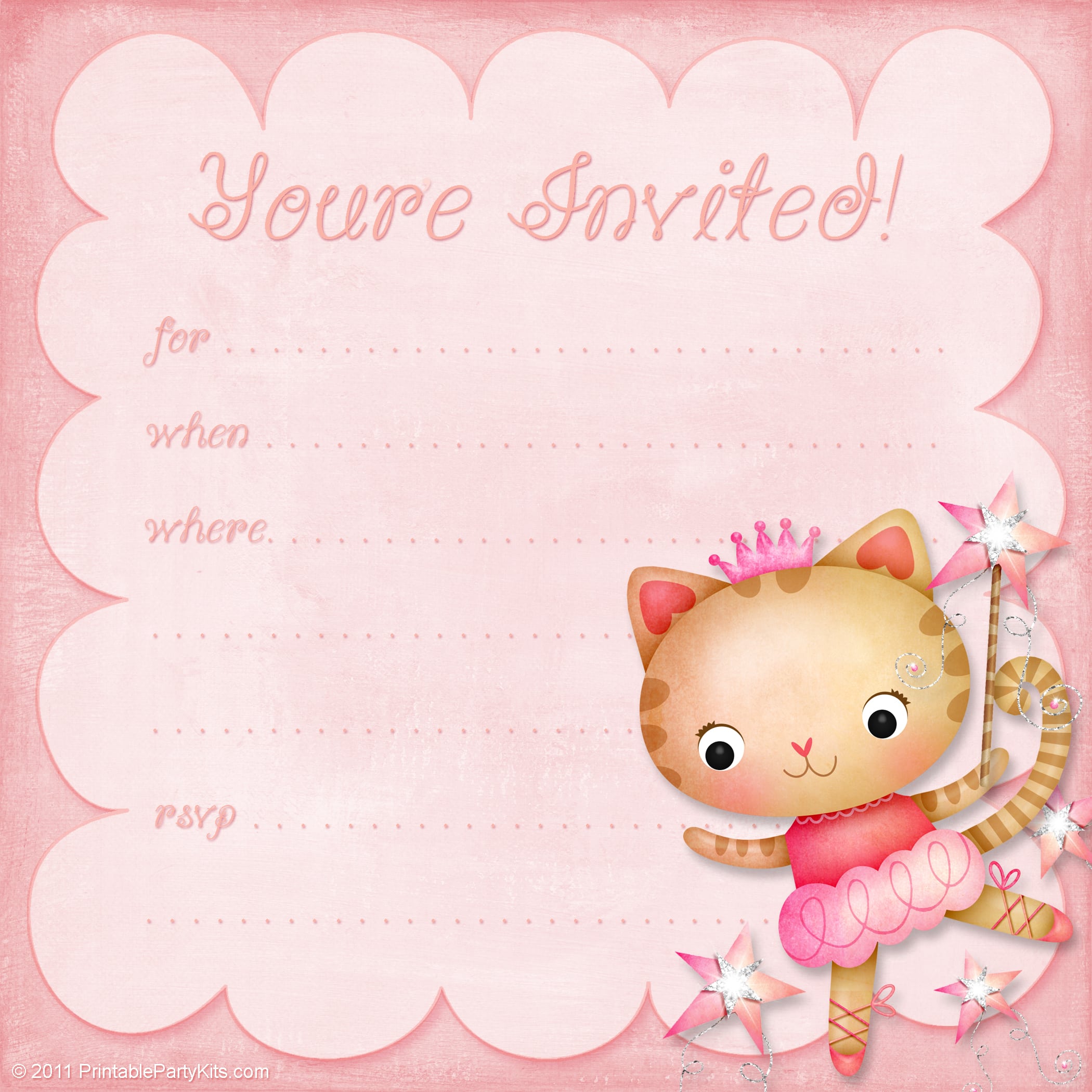 Free Printable Birthday Invitation Cards For Girls