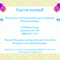 Free Birthday Word Invitation Template