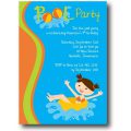 Free Pool Party Birthday Invitation Printable