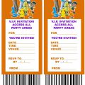 Free Printable Ticket Invitation
