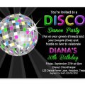 Free Printable Disco Party Invitation