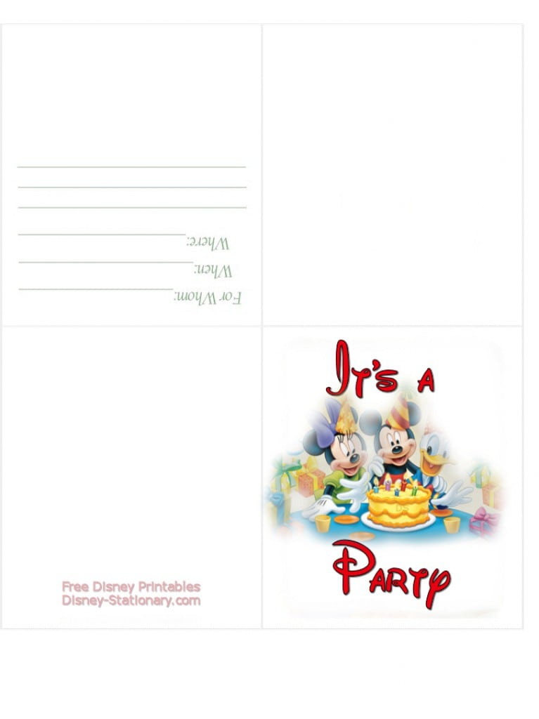 Free Printable Disney Cars Birthday Invitations