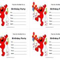 Elmo Birthday Invitation Template