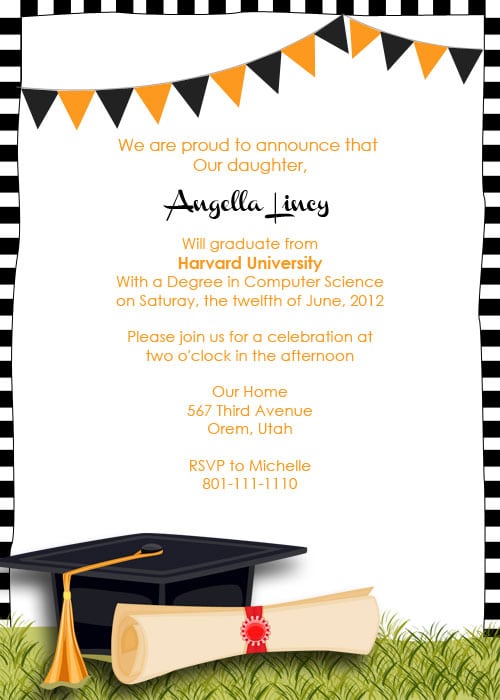 Free Printable Graduation Party Invitation Templates 2012