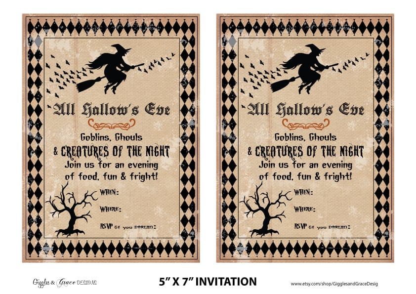 Free Printable Halloween Party Invitations For Adults
