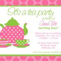 Free Printable High Tea Party Invitation