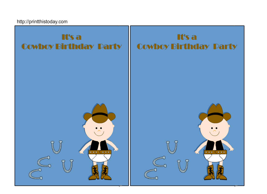 Free Printable Horse Birthday Party Invitations