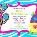 Free Printable Pool Party Birthday Invitation