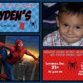 Free Spiderman Photo Invitation