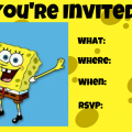 Spongebob Birthday Invitation Free